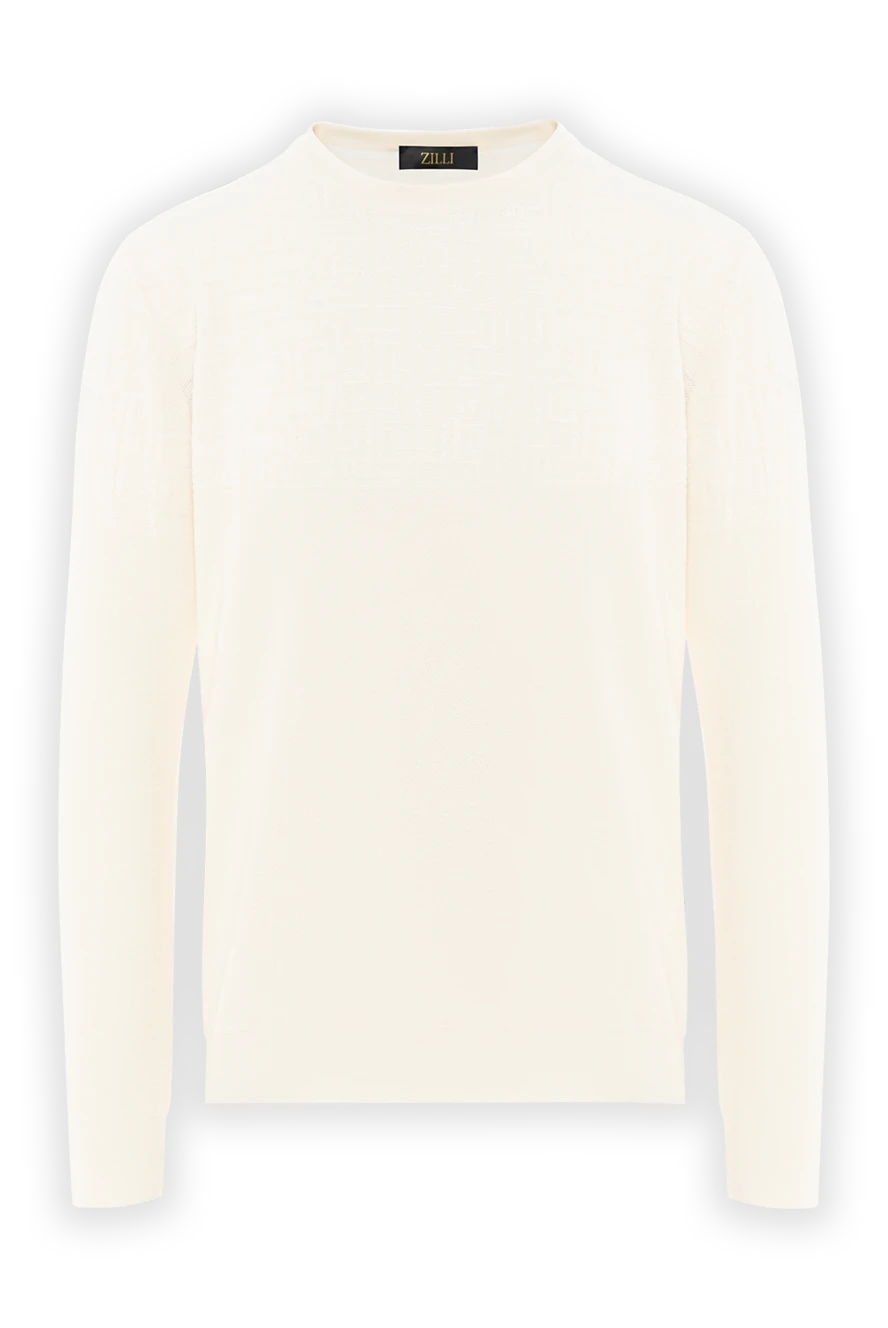 Zilli джемпер из тонкой шерсти цвета слоновой кости с фактурной вязкой
189637 - фото 1