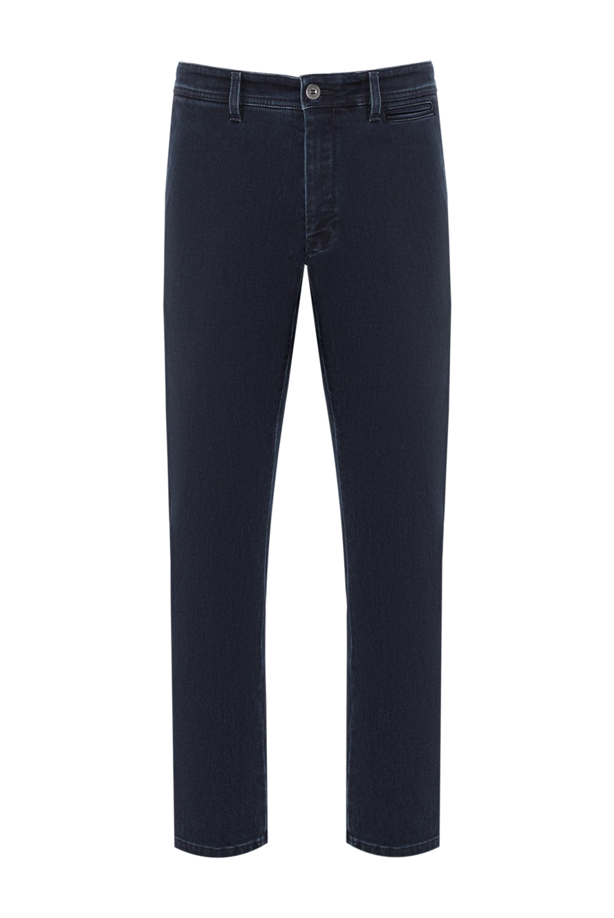 Scissor Scriptor джинсы тёмно-синего цвета с прорезными карманами и минималистичной отделкой 189711 - фото 1