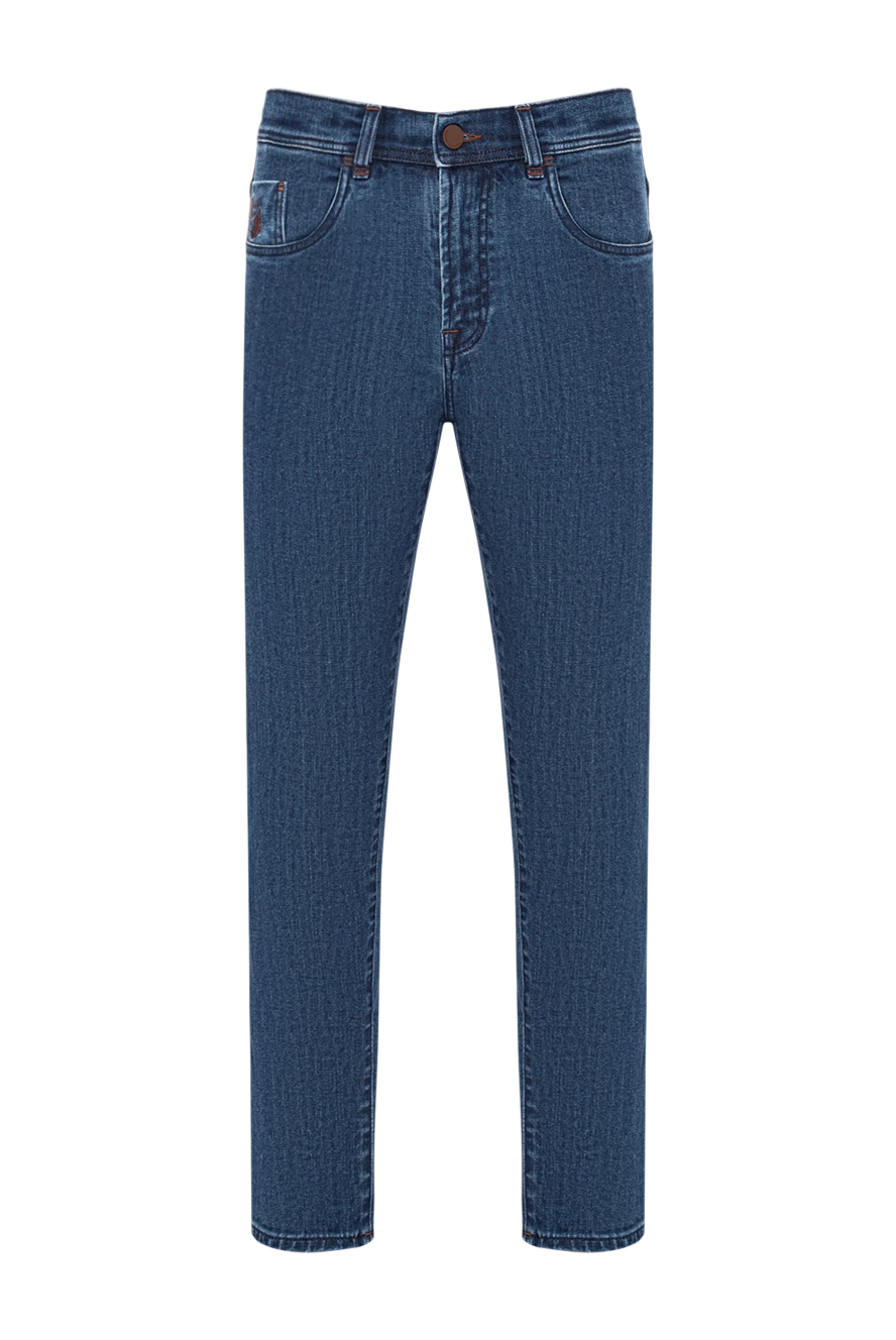Scissor Scriptor straight jeans in deep blue with expressive seams 189731 - photo 1