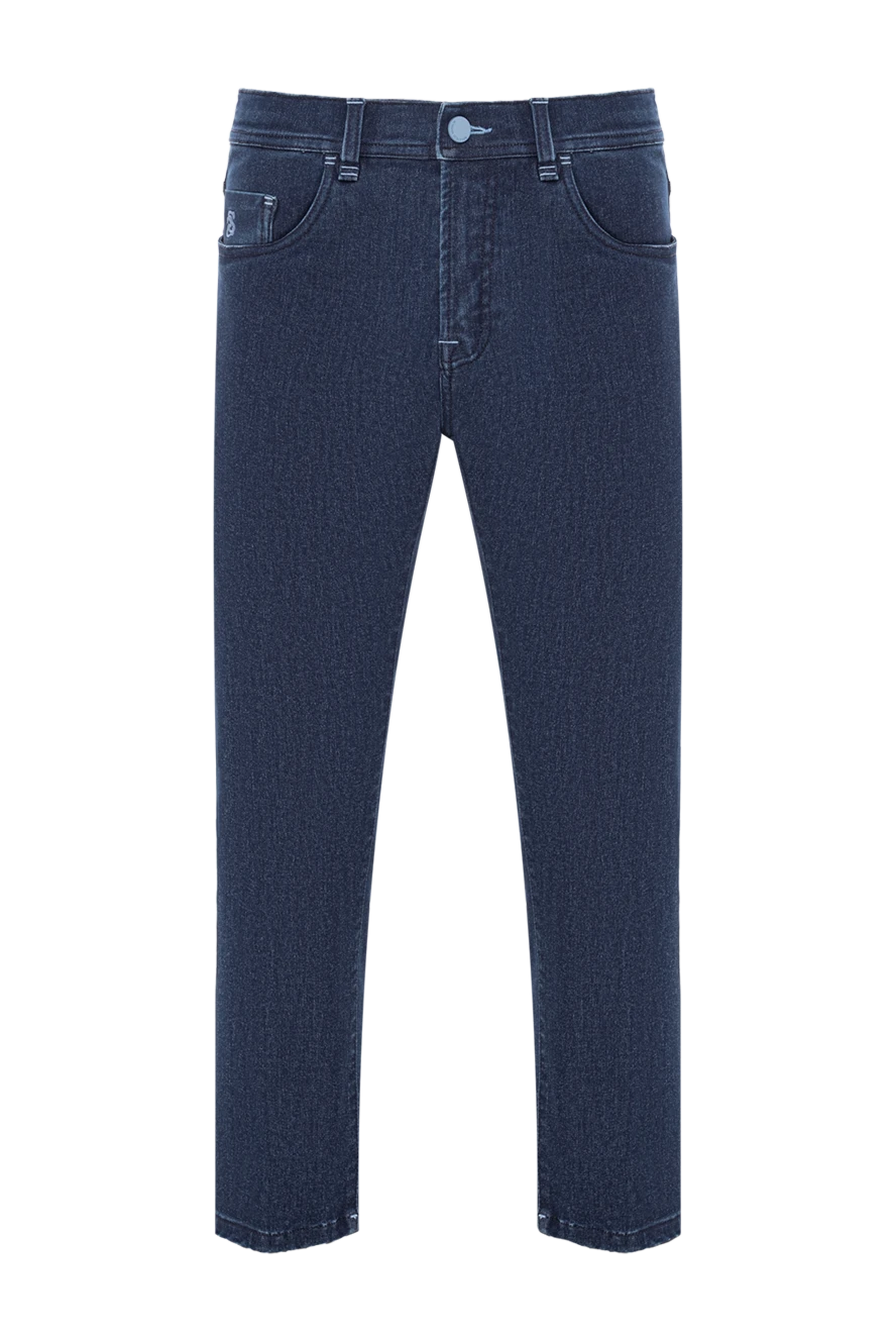 Scissor Scriptor straight leg men's jeans with discreet trim and embroidered symbol 189745 - photo 1