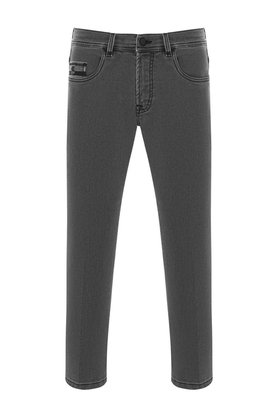 Scissor Scriptor серые джинсы с чёрным логотипом на карманах и минипатчем
189747 - фото 1