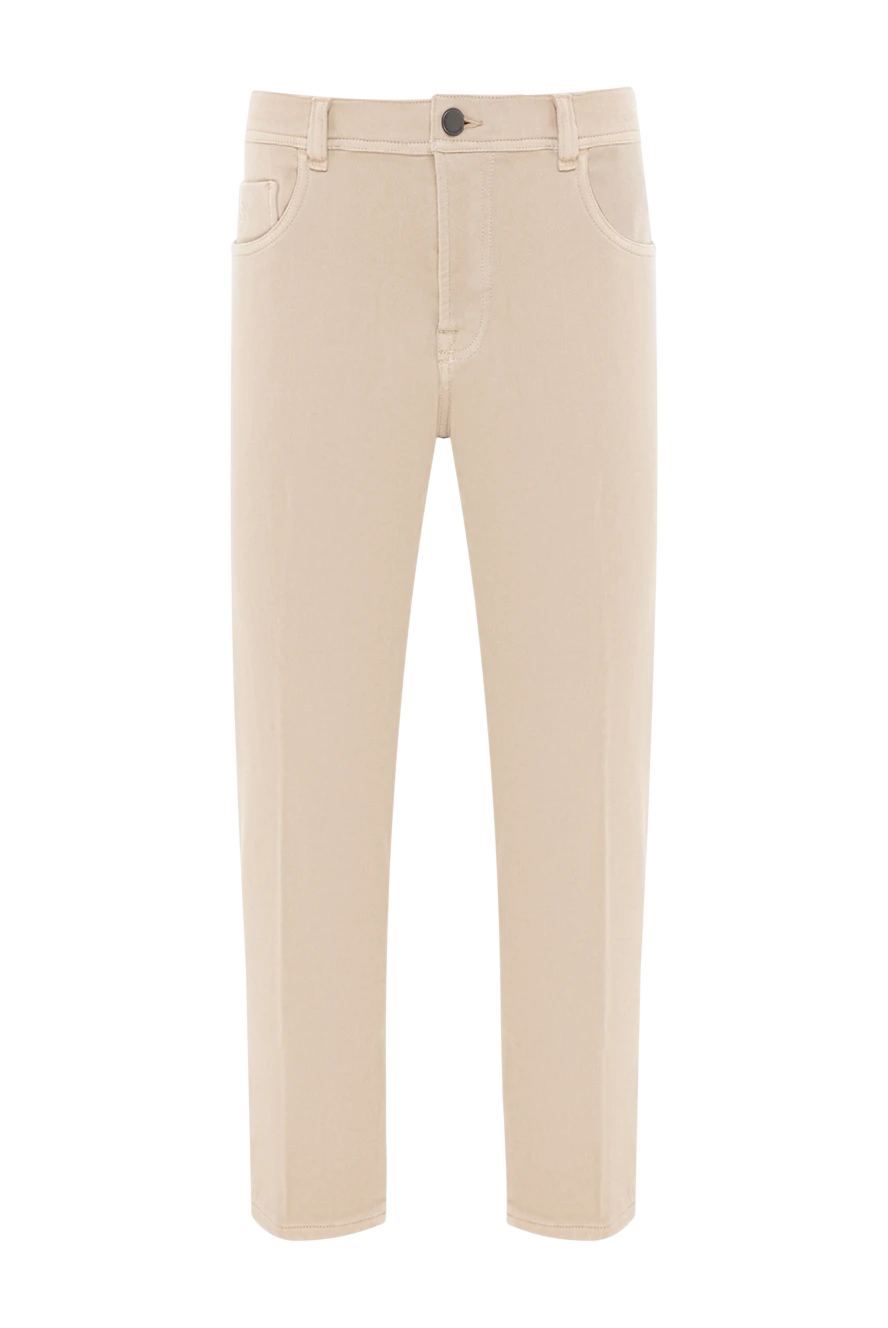 Scissor Scriptor джинсы светло-песочного оттенка с эластичным поясом 189749 - фото 1