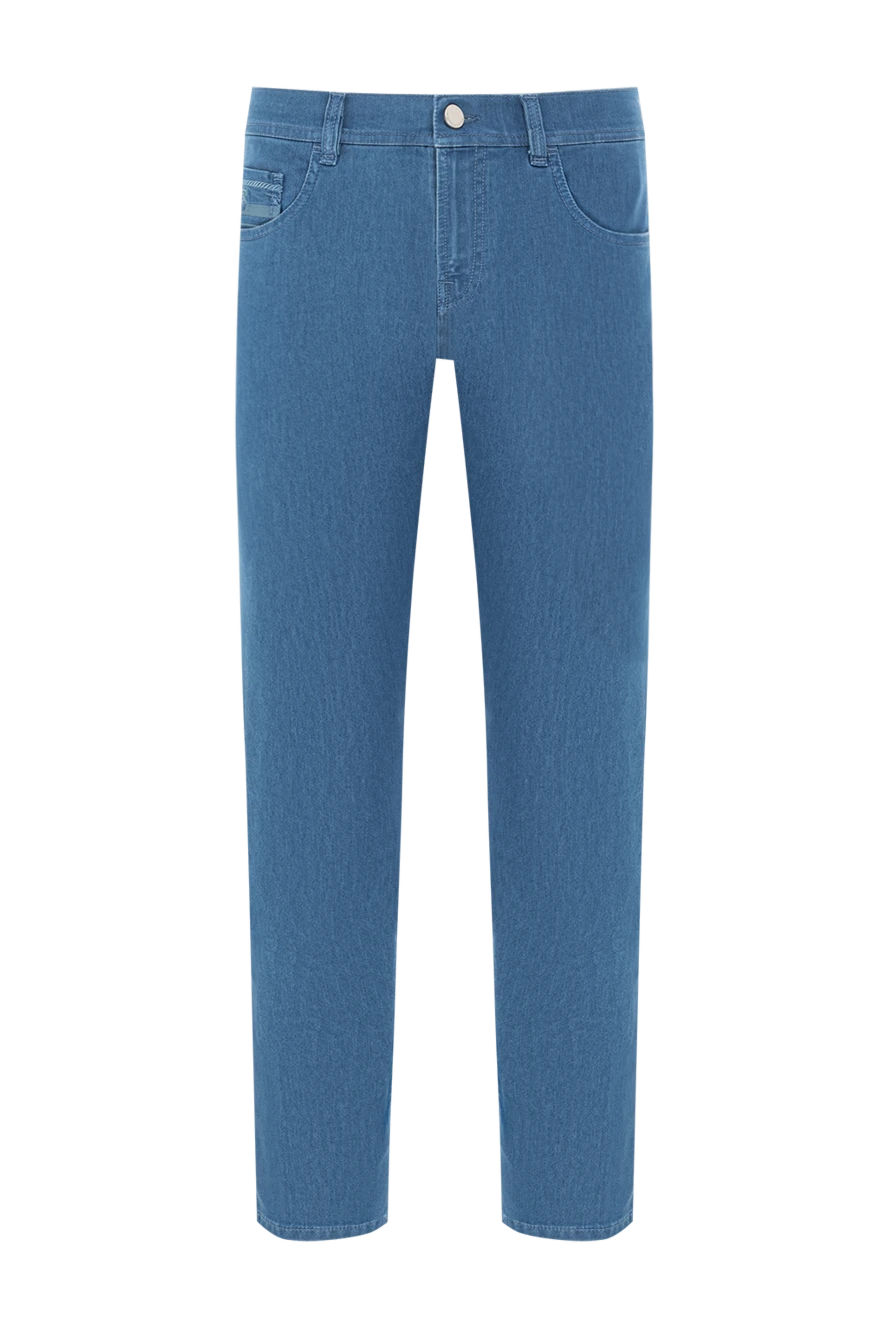 Scissor Scriptor хлопковые джинсы с тиснением и тёмно-синим патчем 189771 - фото 1