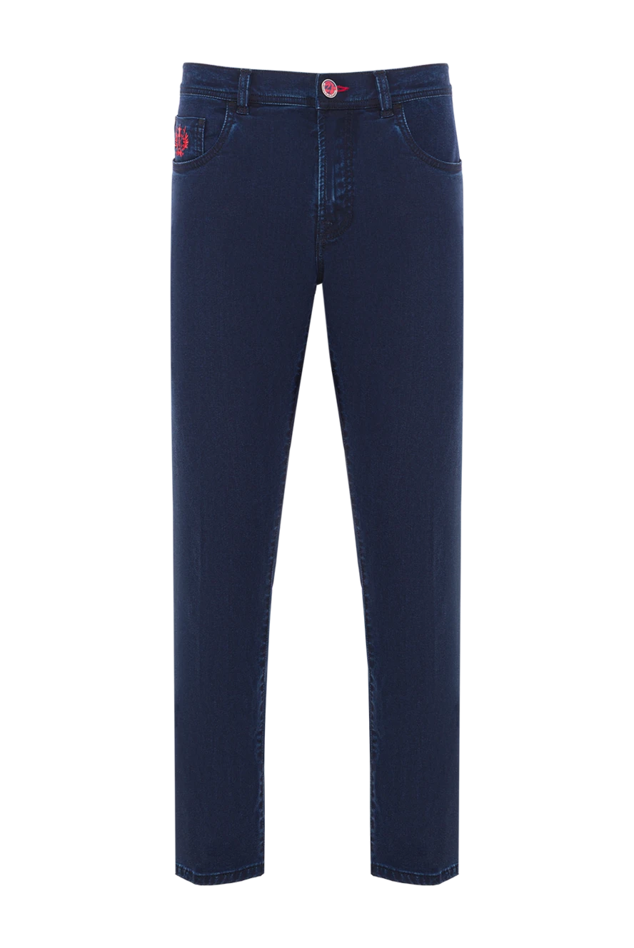 Scissor Scriptor контрастты қызыл тігісі бар қою көк джинсы
189794 - фото 1