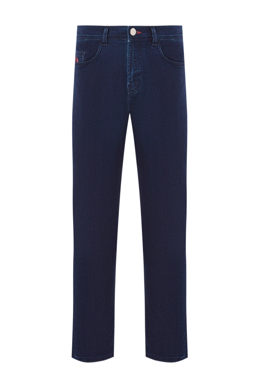 Scissor Scriptor джинсы насыщенного синего цвета с алой строчкой
189796 - фото 1