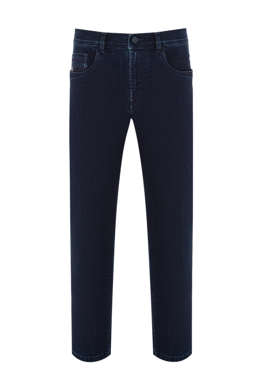 Scissor Scriptor джинсы из эластичного денима с кожаным патчем на монетном кармане
189805 - фото 1