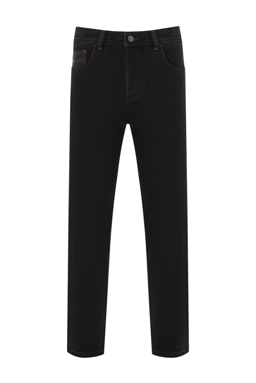 Scissor Scriptor черные джинсы из хлопкового денима с фиолетовой вышивкой на задних карманах
189807 - фото 1