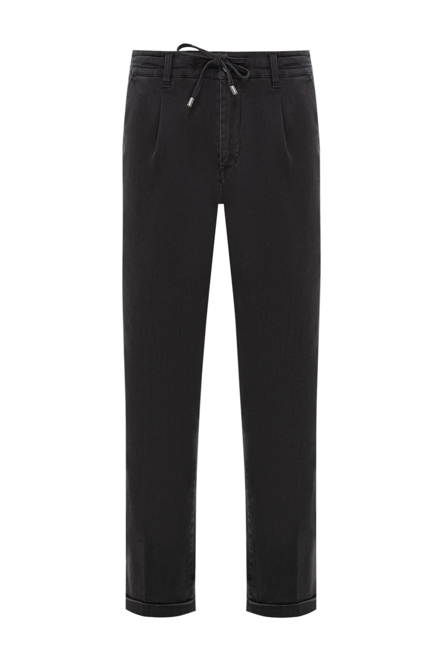 Scissor Scriptor black cotton jeans with drawstring waistband and turn-ups
189827 - photo 1