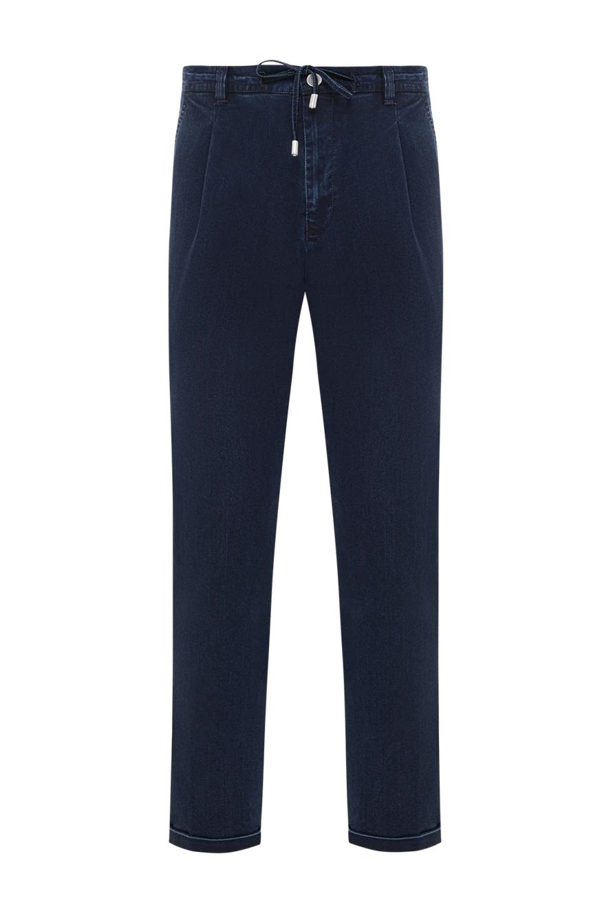 Scissor Scriptor брюки из мягкого денима с кулиской и защипами на поясе 189832 - фото 1