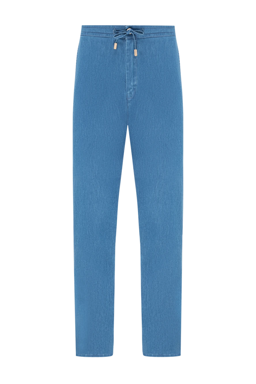 Scissor Scriptor голубые джинсы с прямыми штанинами и декоративными люверсами
189848 - фото 1