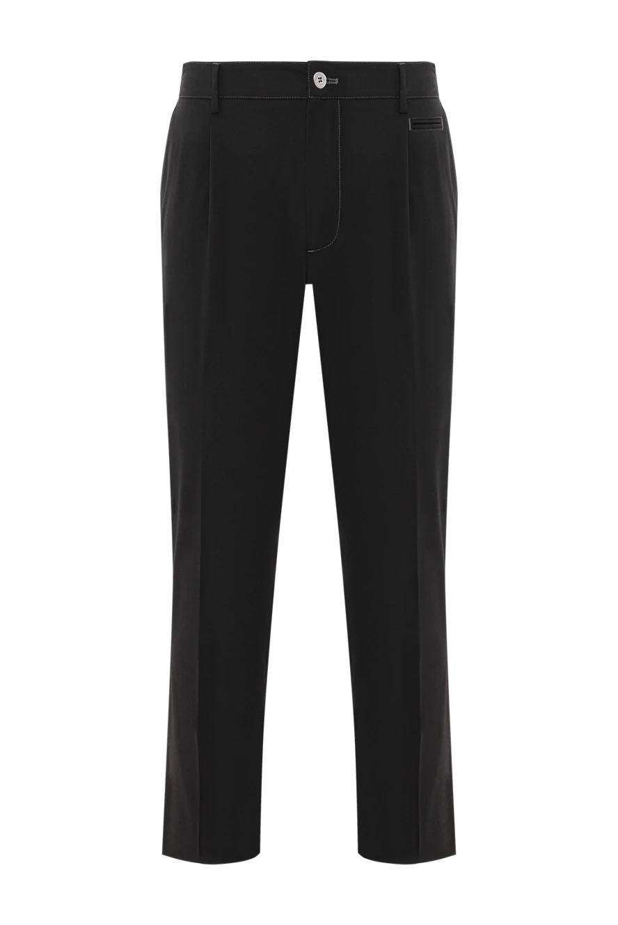 Scissor Scriptor мужские брюки строгого силуэта из плотной черной шерсти
189864 - фото 1