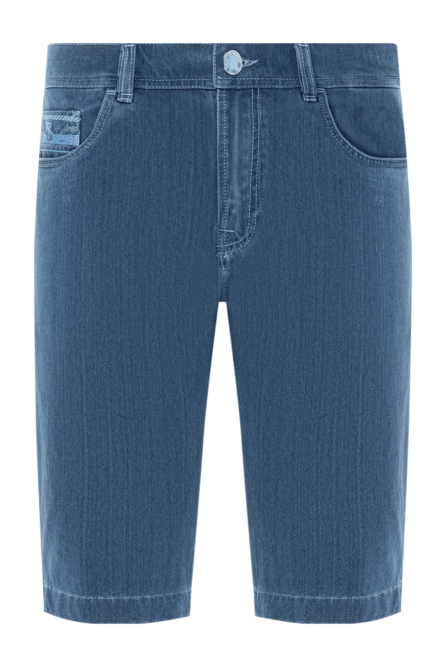 Scissor Scriptor шорты из тёмно-синего денима с фирменной вышивкой на карманах
189871 - фото 1