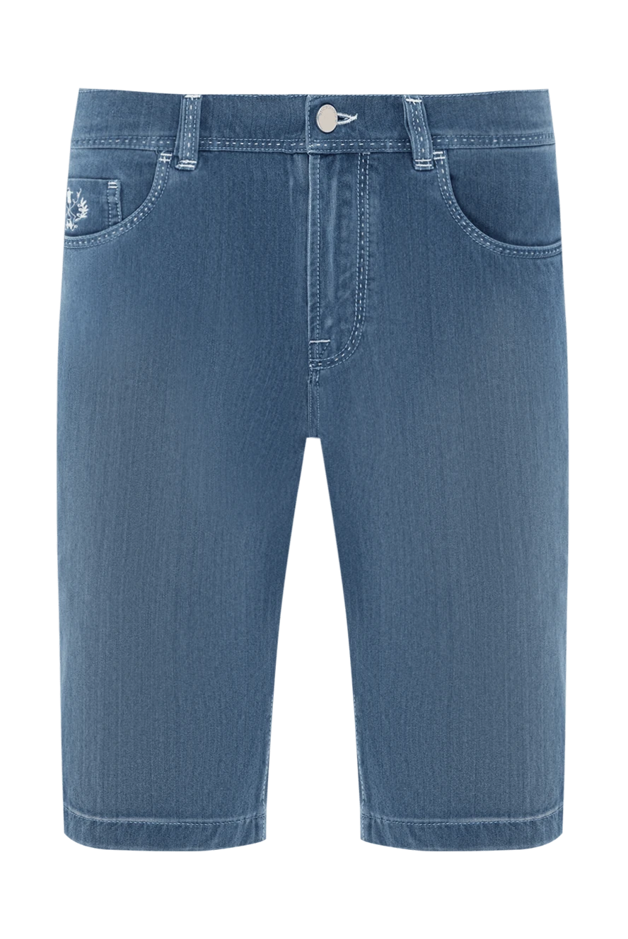 Scissor Scriptor белінде тігілген логотипі және патчтары бар көк джинсы шорт
189872 - фото 1