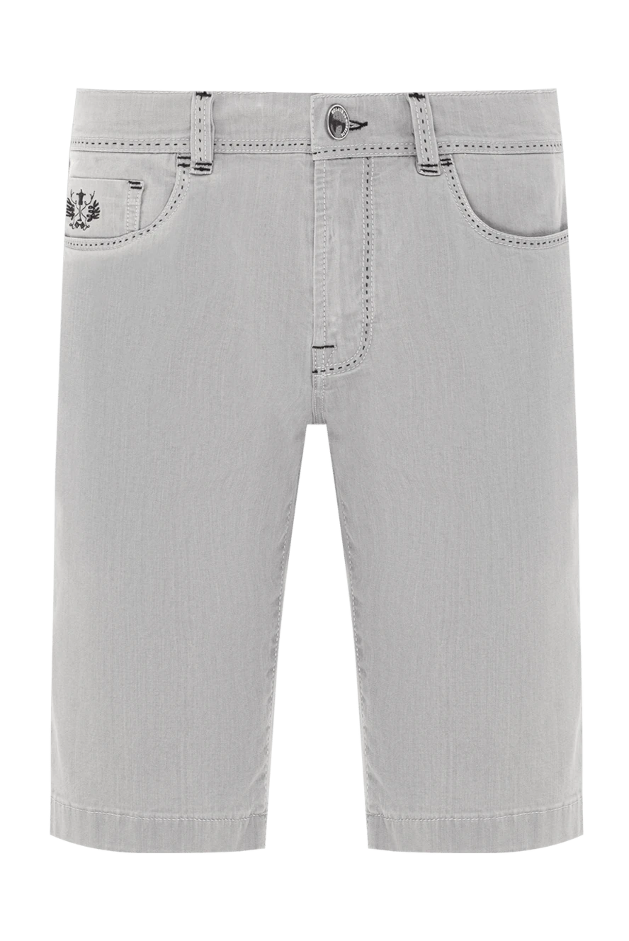 Scissor Scriptor қолтаңбасы бар патч және эмблемасы бар ерлерге арналған сұр джинсы шорт
189874 - фото 1