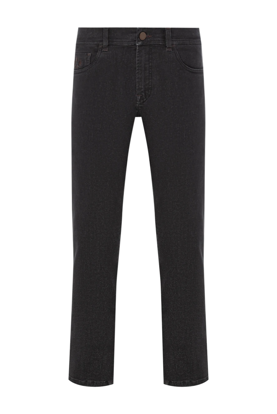 Scissor Scriptor классикалық пішінді және былғары жамылғысы бар тар джинсы
189901 - фото 1