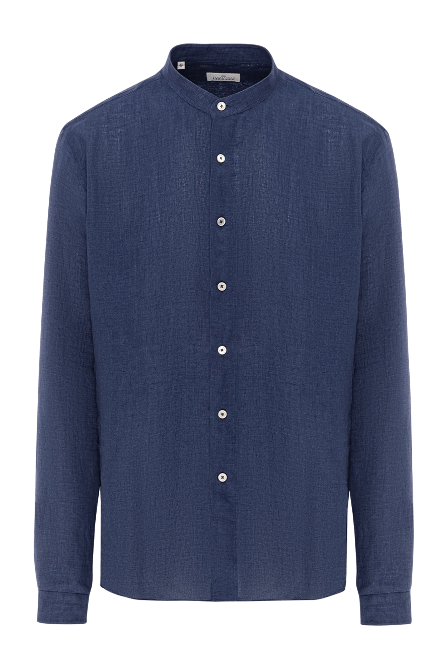 Alessandro Gherardi dark blue linen shirt with stand-up collar
189926 - photo 1
