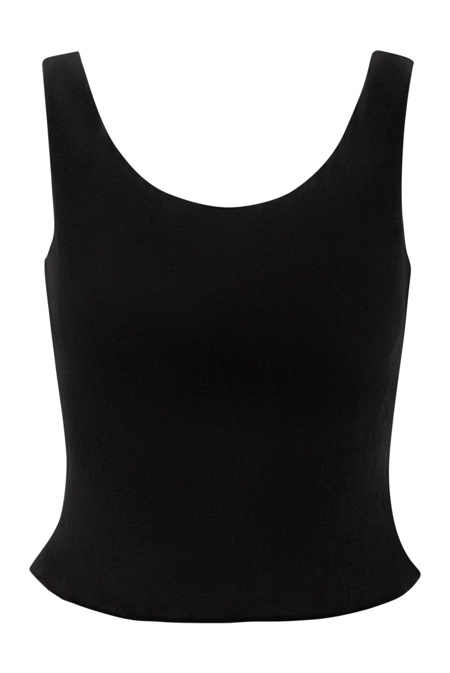 Balenciaga бір иықты жолақты тоқылған алтын жиектері бар топ 189934 - фото 1