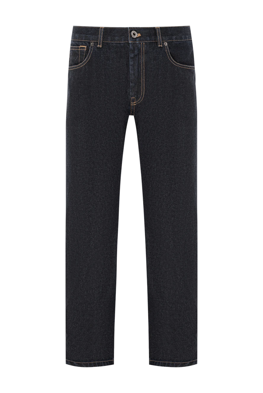 Brioni men's jeans made of thick denim with a high waist and textured stitching
189977 - photo 1