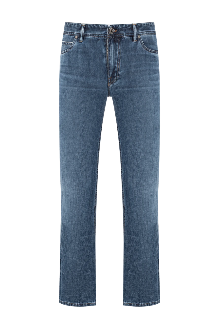 Brioni blue jeans with a slightly distressed effect and straight legs 189983 - photo 1