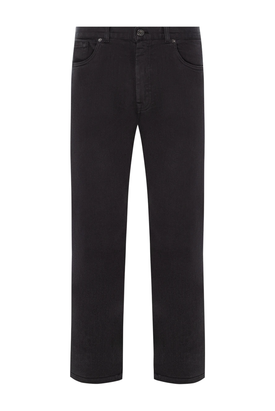 Brioni минималистикалық қара мақтадан жасалған джинсы әмбебап киім 189990 - фото 1