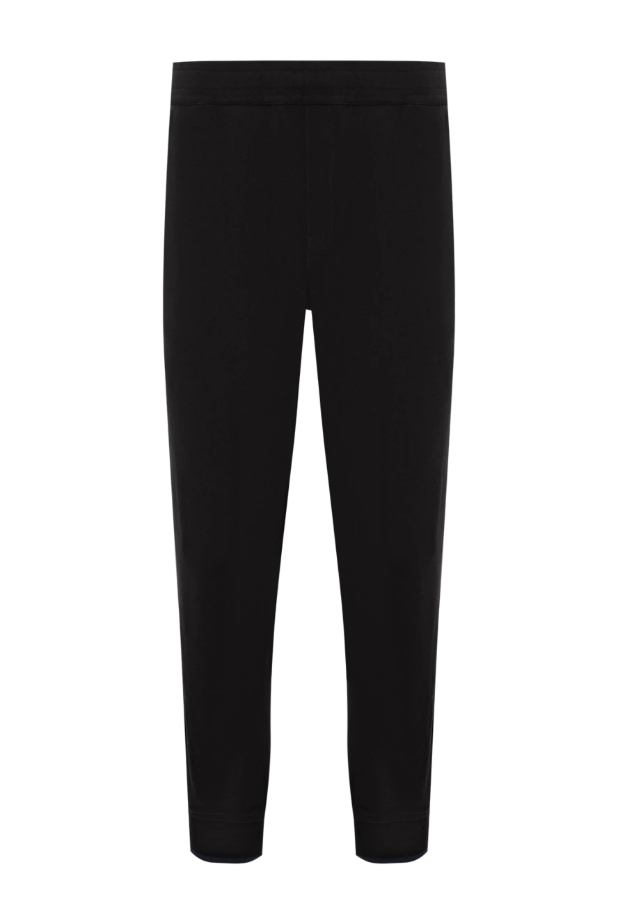 Brioni ерлерге арналған серпімді белдігі бар қара мақтадан жасалған шалбар
189995 - фото 1