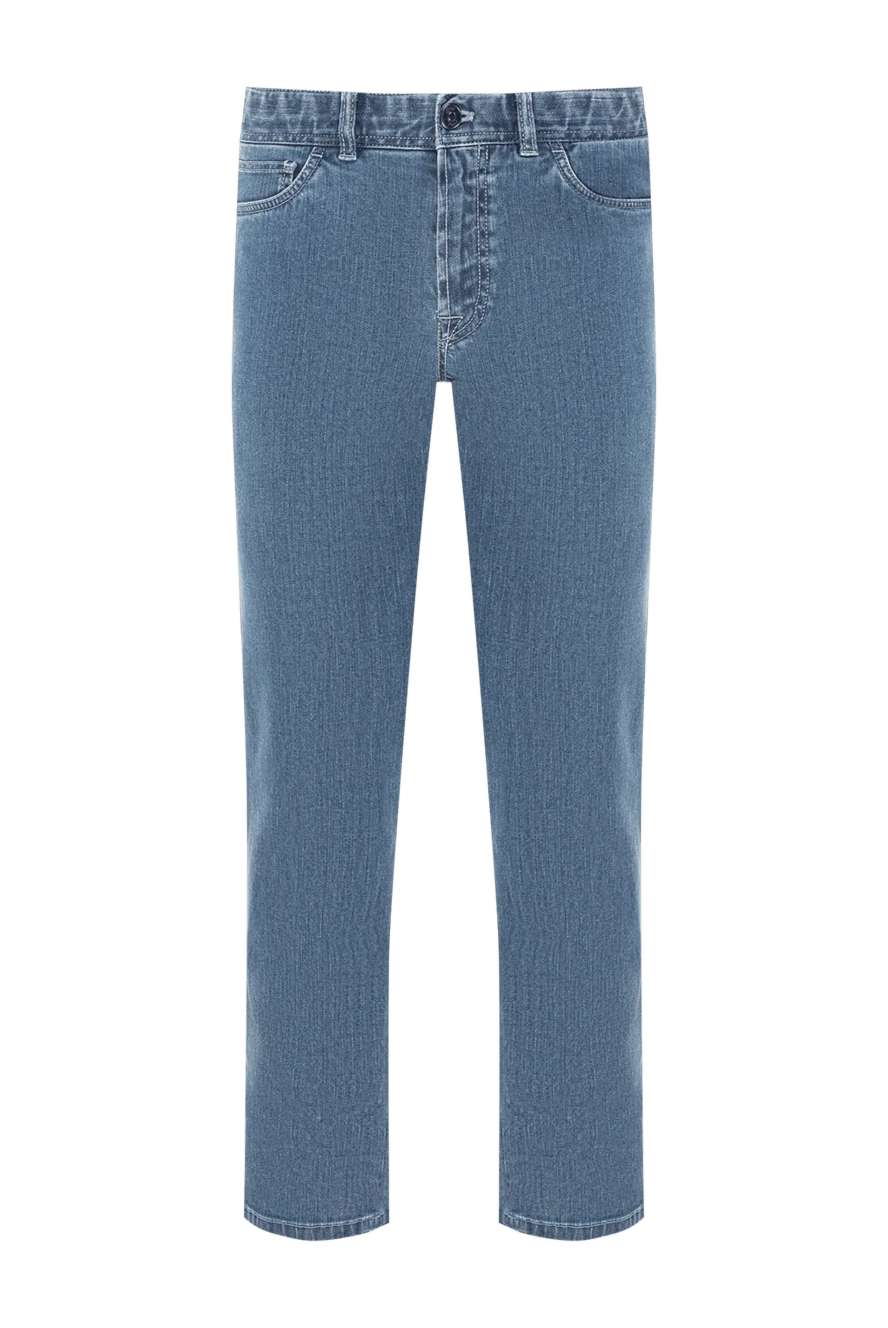 Brioni қолтаңбасы бар ашық көк тасты жуылған джинсы
189996 - фото 1