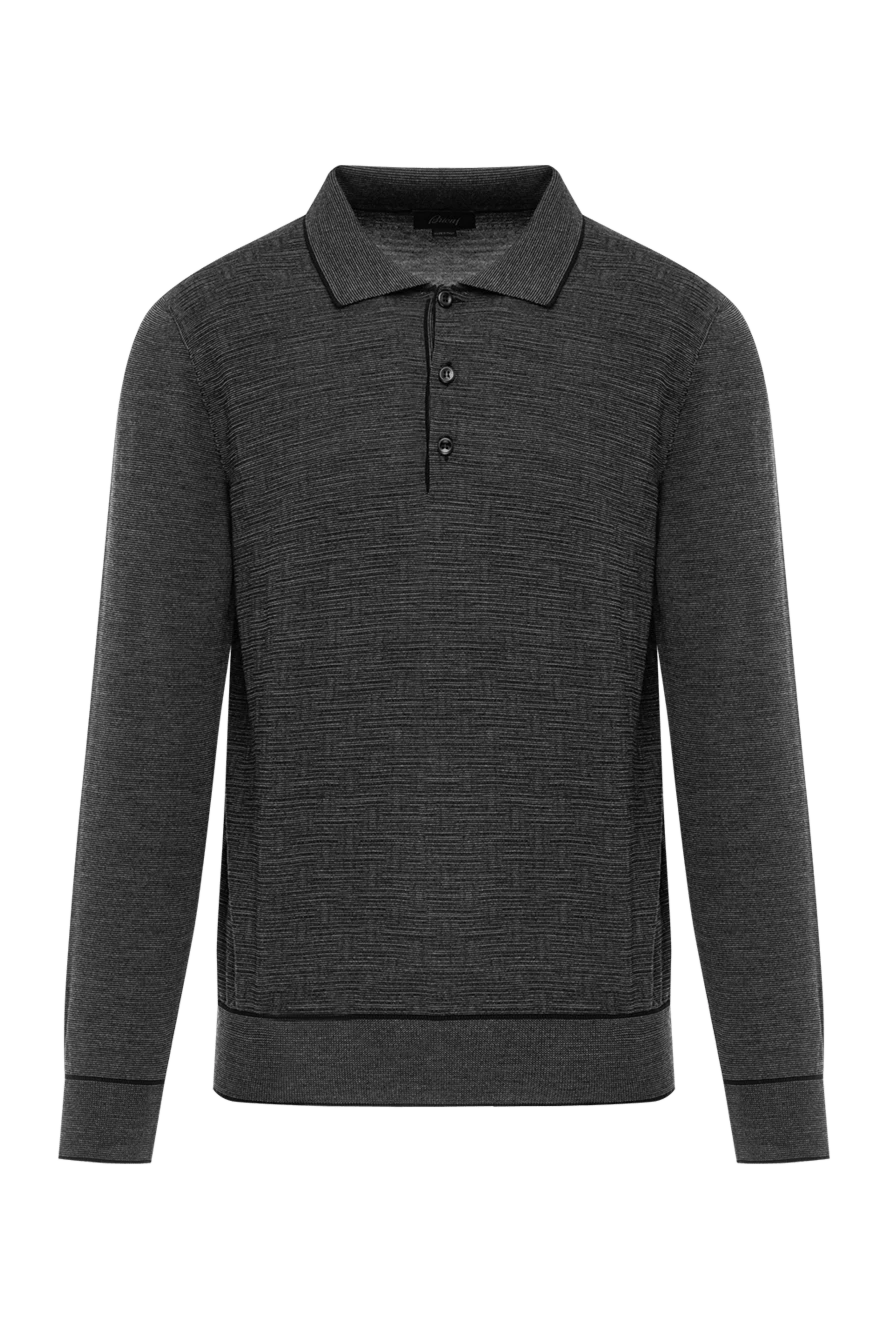 Brioni текстуралы өрнекті және ұзын жеңді жүннен жасалған ерлер поло көйлегі
190022 - фото 1