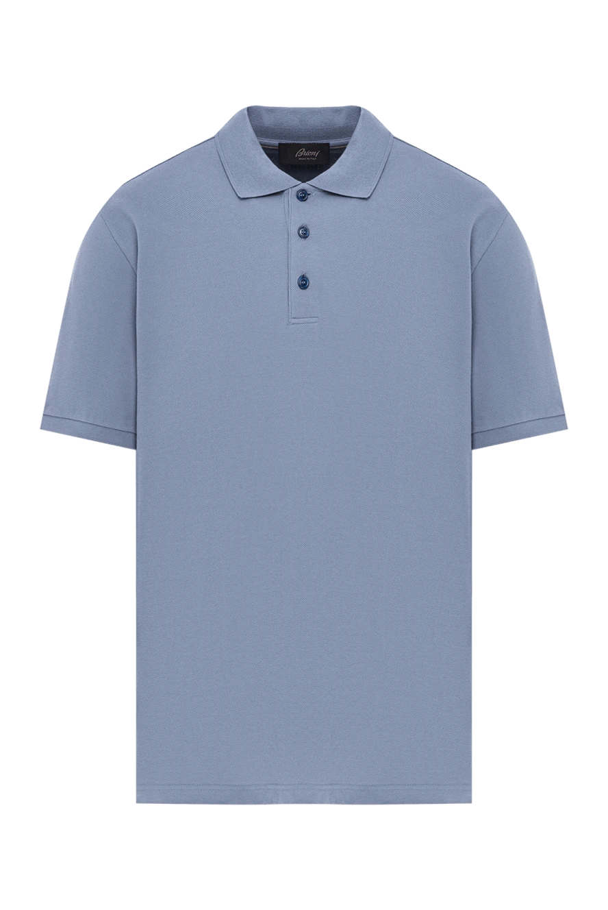 Brioni premium cotton polo in cool blue tones with a simple design
190037 - photo 1