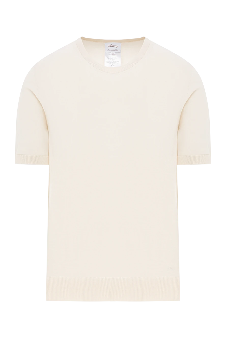 Brioni men's ivory cotton jumper with straight cut
190055 - photo 1
