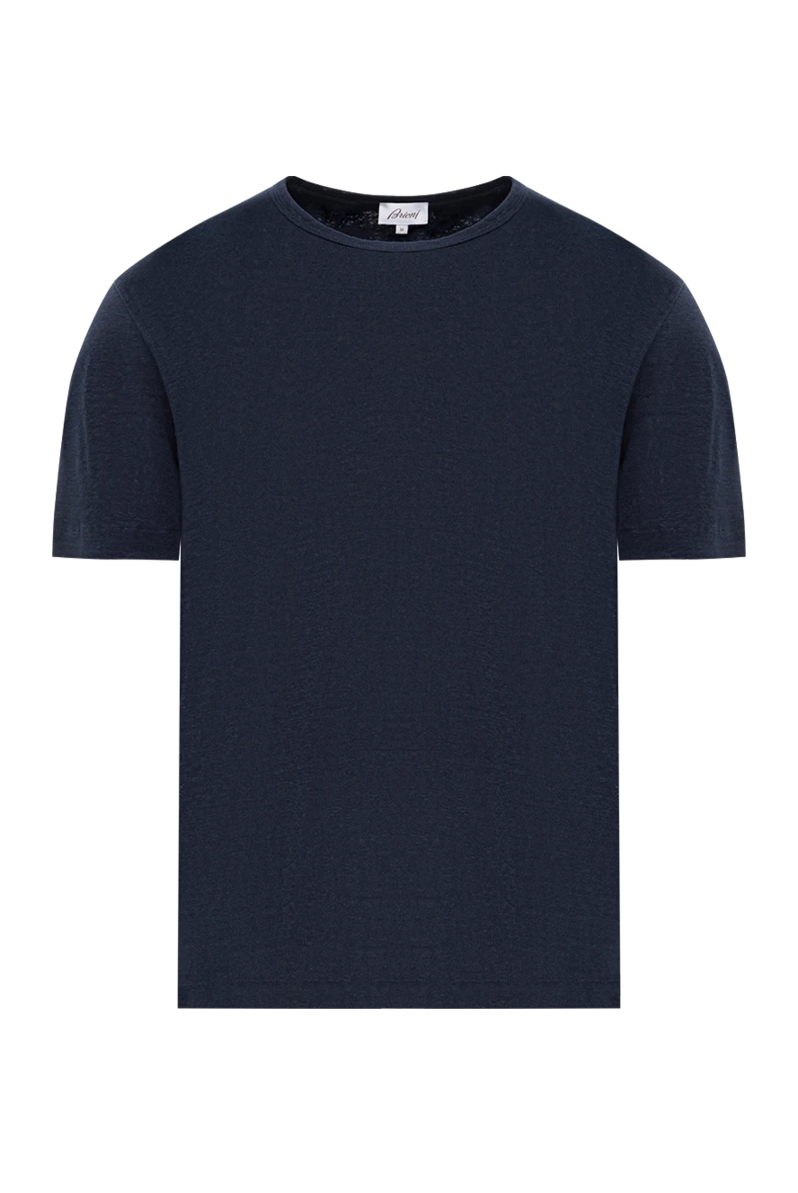 Brioni dark blue linen t-shirt with soft texture
190060 - photo 1