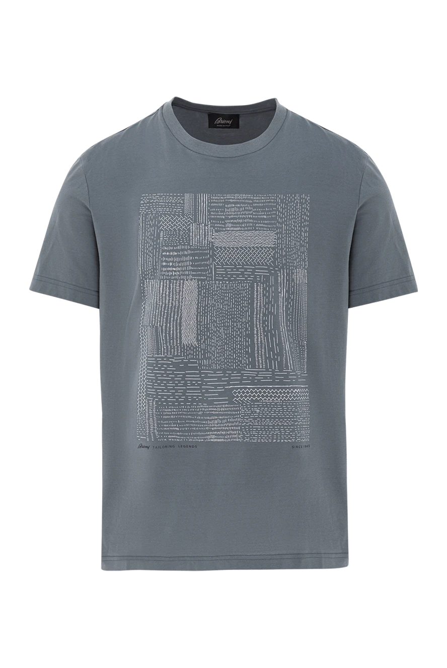 Brioni футболка с декоративной печатью в стиле текстильной фактуры
190062 - фото 1