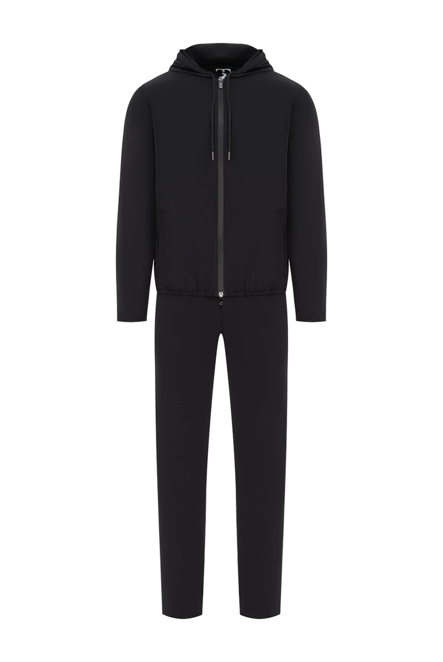 Tombolini чёрный спортивный костюм с капюшоном и молнией из лёгкой ткани
190098 - фото 1