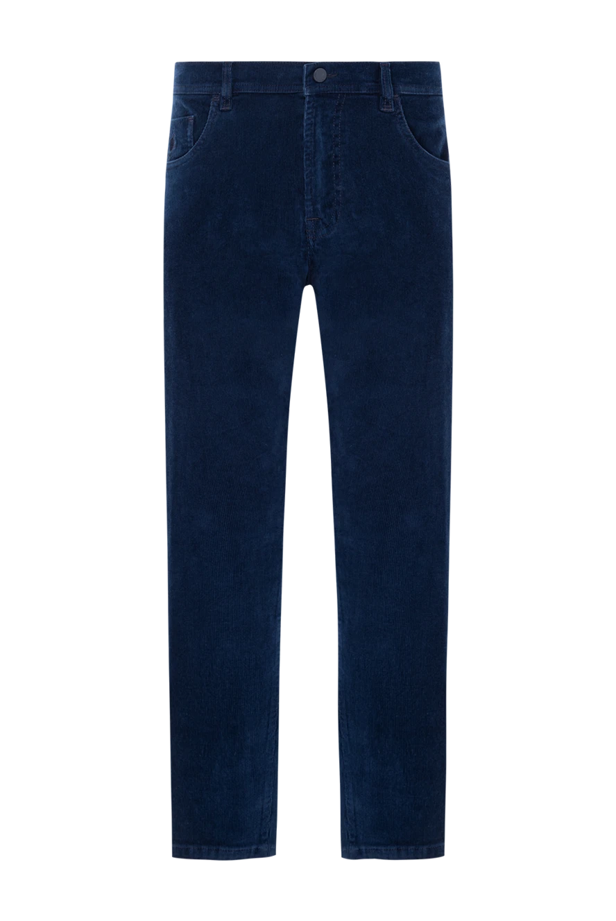 Scissor Scriptor вельветовые джинсы темно-синего цвета с классическим кроем 190101 - фото 1