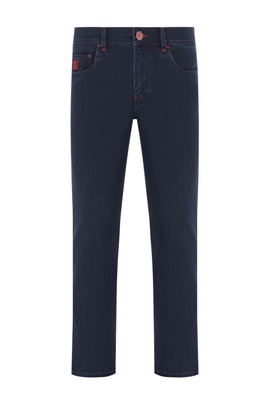 Scissor Scriptor джинсы синего цвета с красной вышивкой на кармане
190112 - фото 1