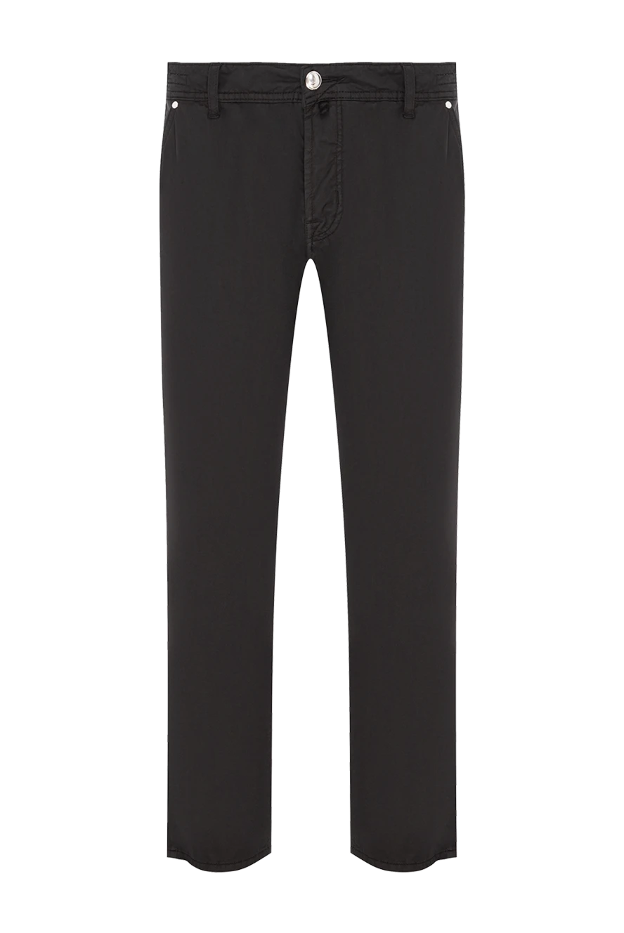 Jacob Cohen классические хлопковые джинсы в насыщенном черном тоне 190120 - фото 1
