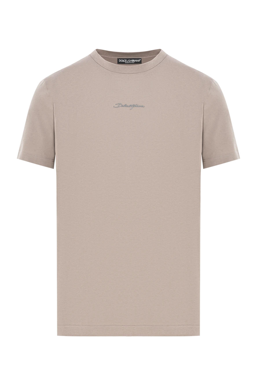 Dolce & Gabbana ерлерге арналған құм реңктері бар жұмсақ мақтадан жасалған жейдесі
190134 - фото 1