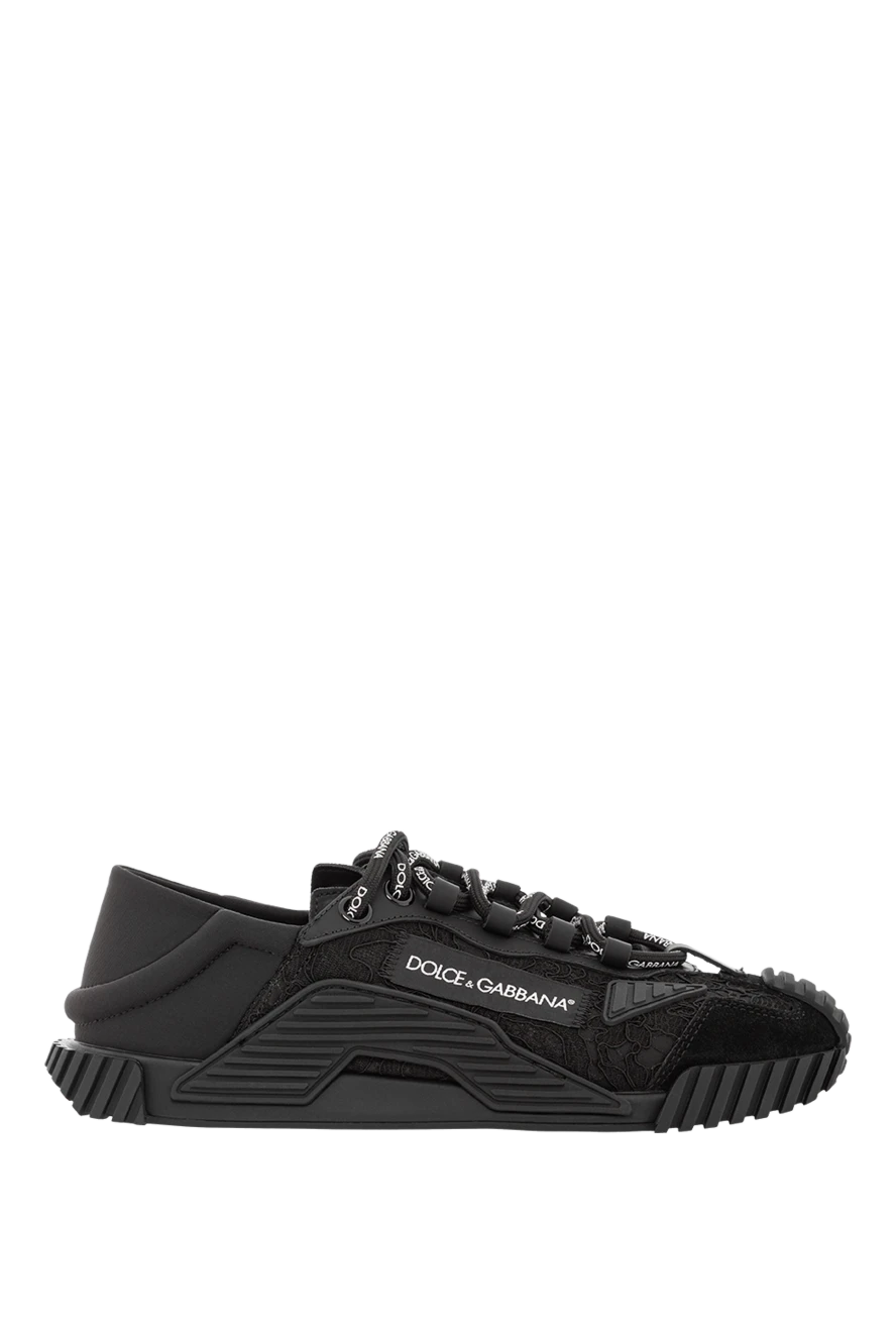 Dolce & Gabbana біріктірілген материалдардан жасалған ns1 слип-он кроссовкалары қара әйелдерге арналған 190138 - фото 1