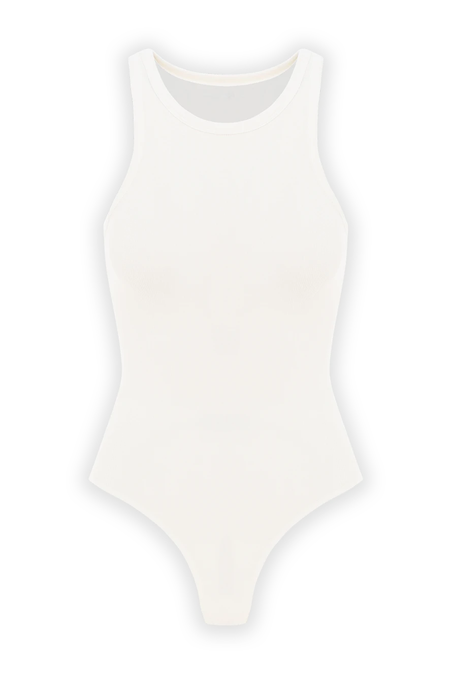 Alaia women's bodysuit made of cotton and viscose in white with a tight fit 190156 - photo 1