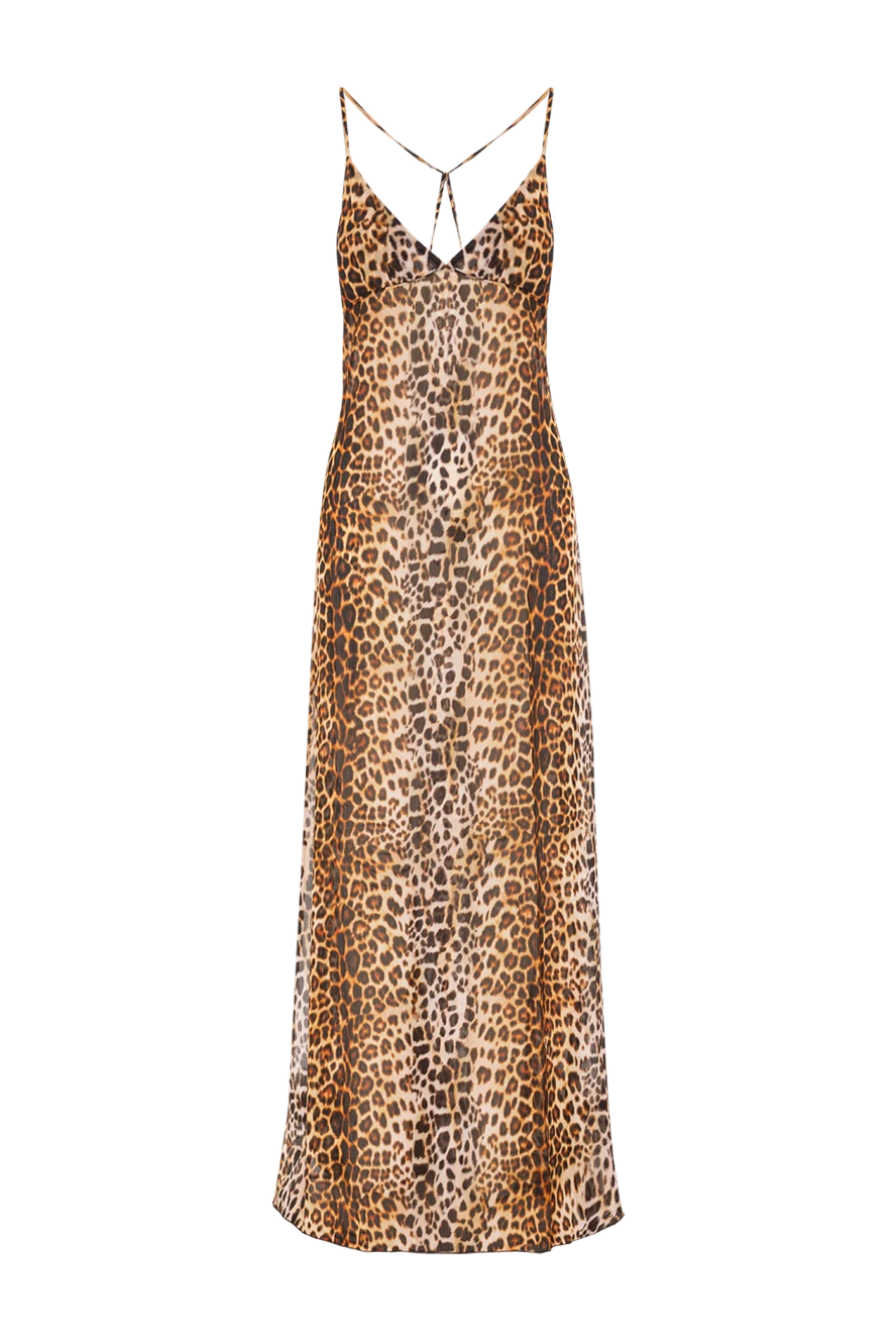 Alex Riviere длинное платье-комбинация alberta с разрезами по бокам,
190176 - фото 1