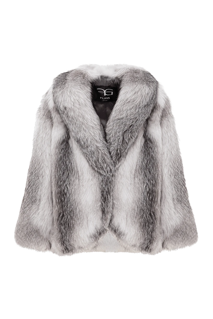 FG Furs women's fox fur coat with soft texture and shine gray
190200 - photo 1