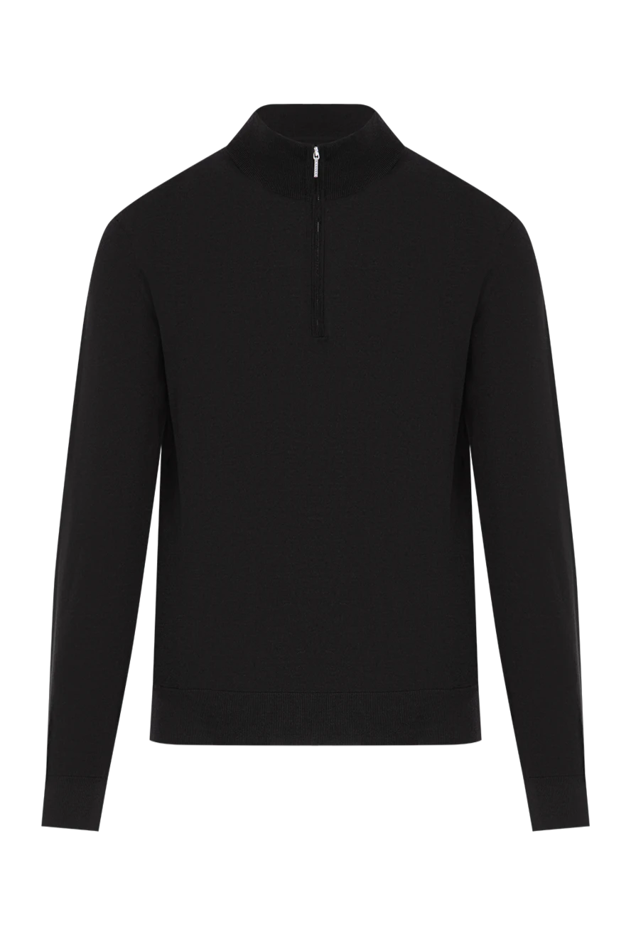 Cesare di Napoli troyer men's wool black with stand-up collar and zip
190446 - photo 1