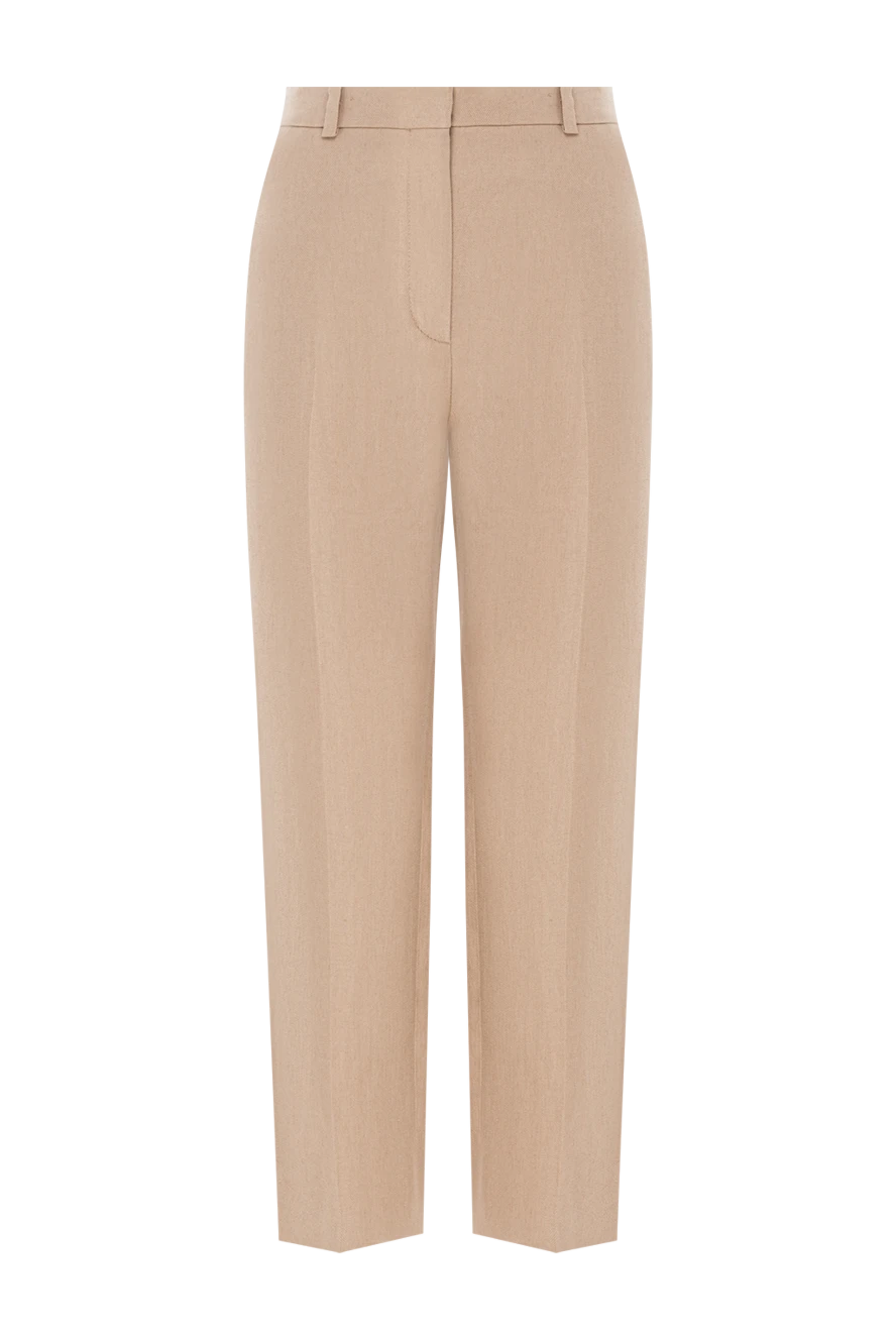 Loro Piana бежевый neo derk жоғары белді зығыр классикалық шалбар әйелдер
190495 - фото 1