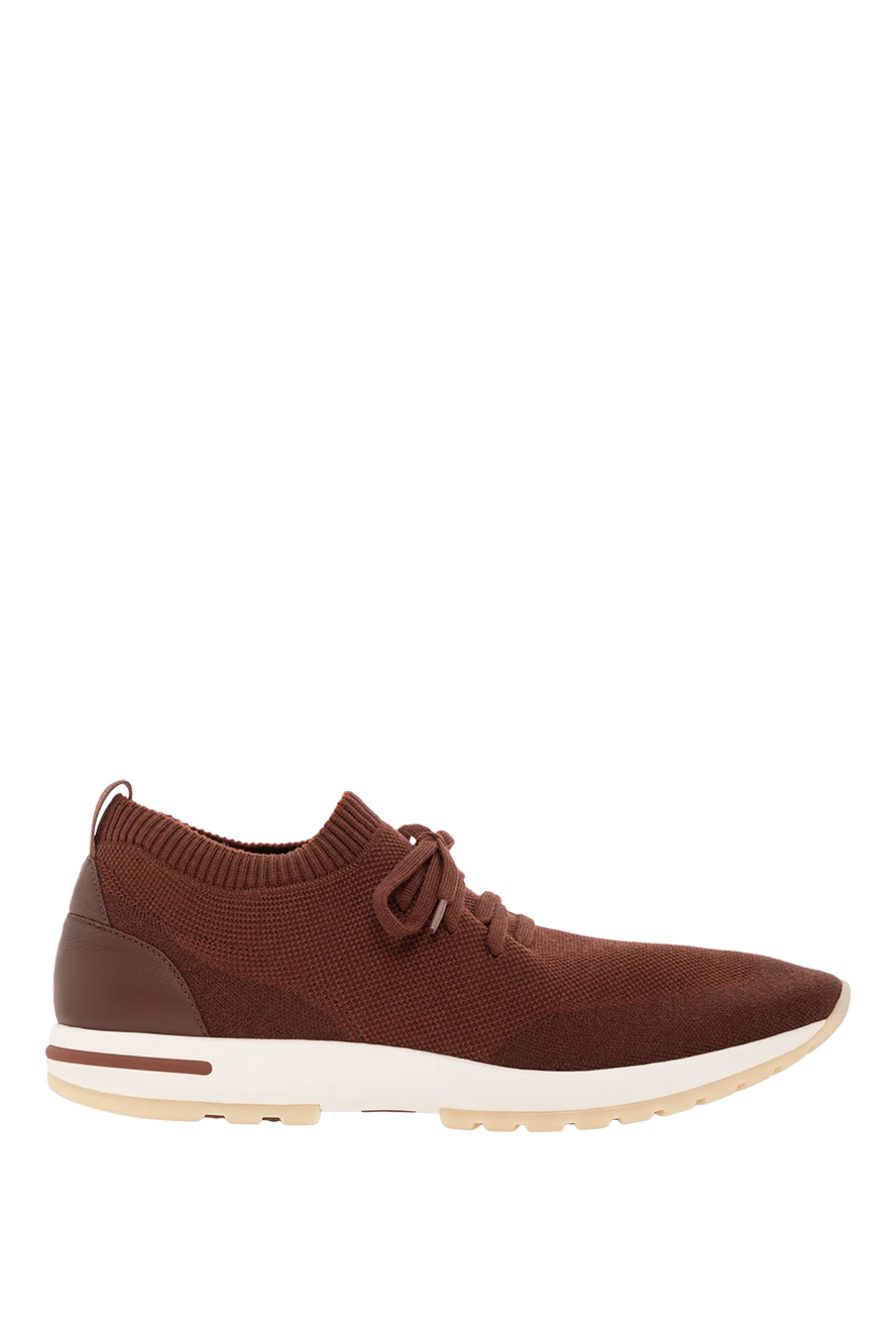 Loro Piana коричневые мужские кроссовки 360 lp flexy walk из шерсти 190501 - фото 1