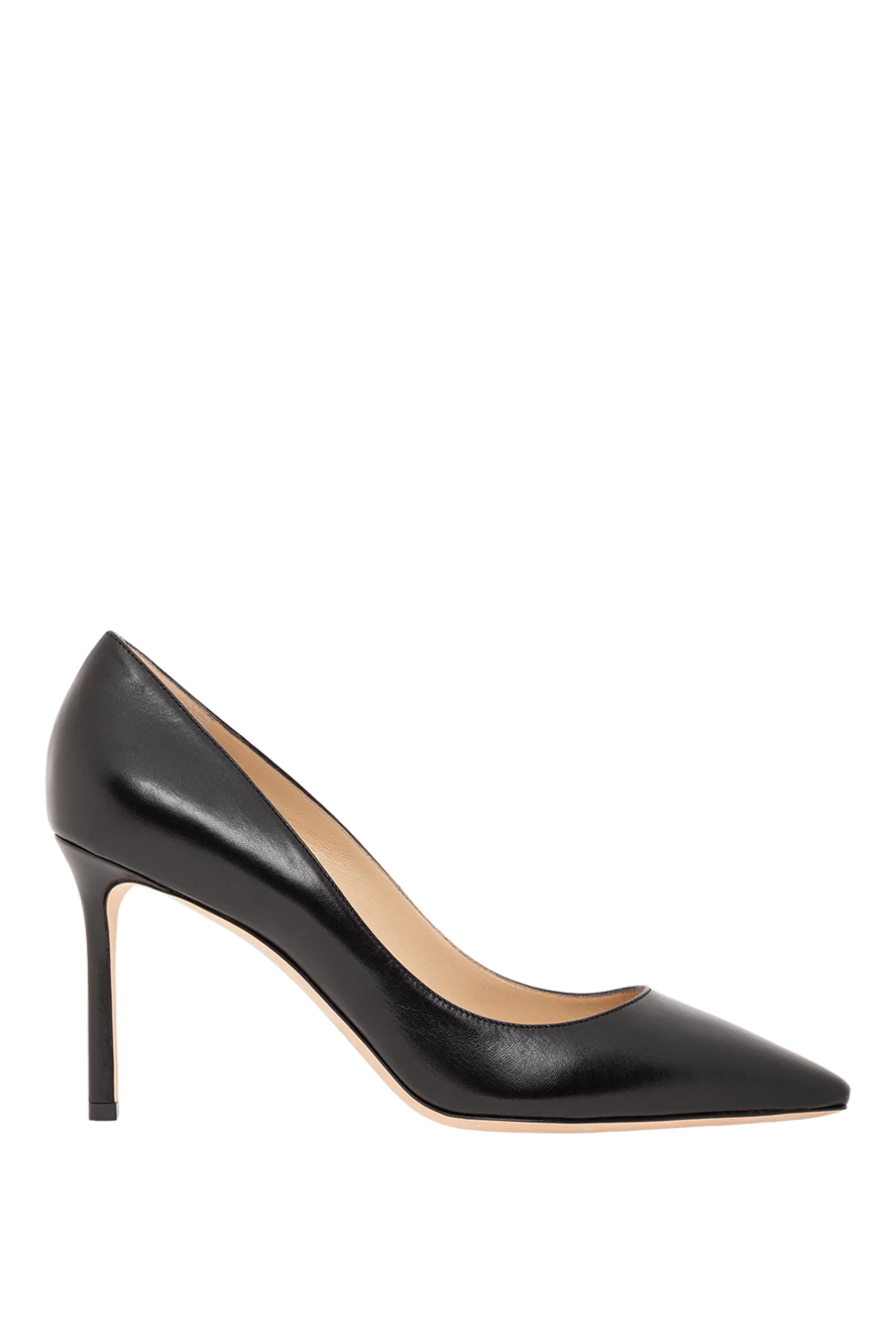 Jimmy Choo romy 85 қара былғары ұштары бар әйелдер аяқ киім 190520 - фото 1
