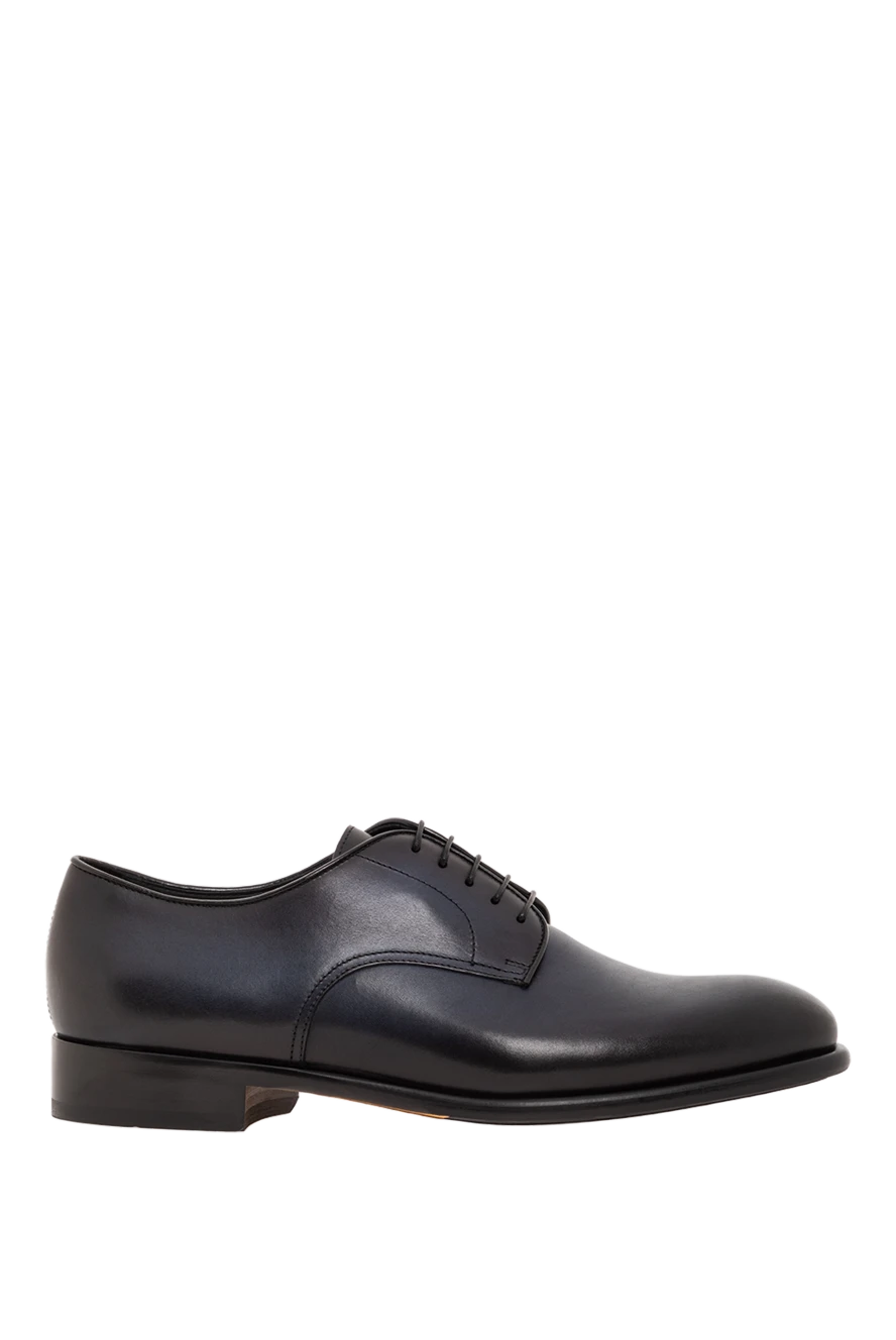 Doucal`s көк түстегі шынайы былғарыдан жасалған ерлер дерби туфлиі 190543 - фото 1