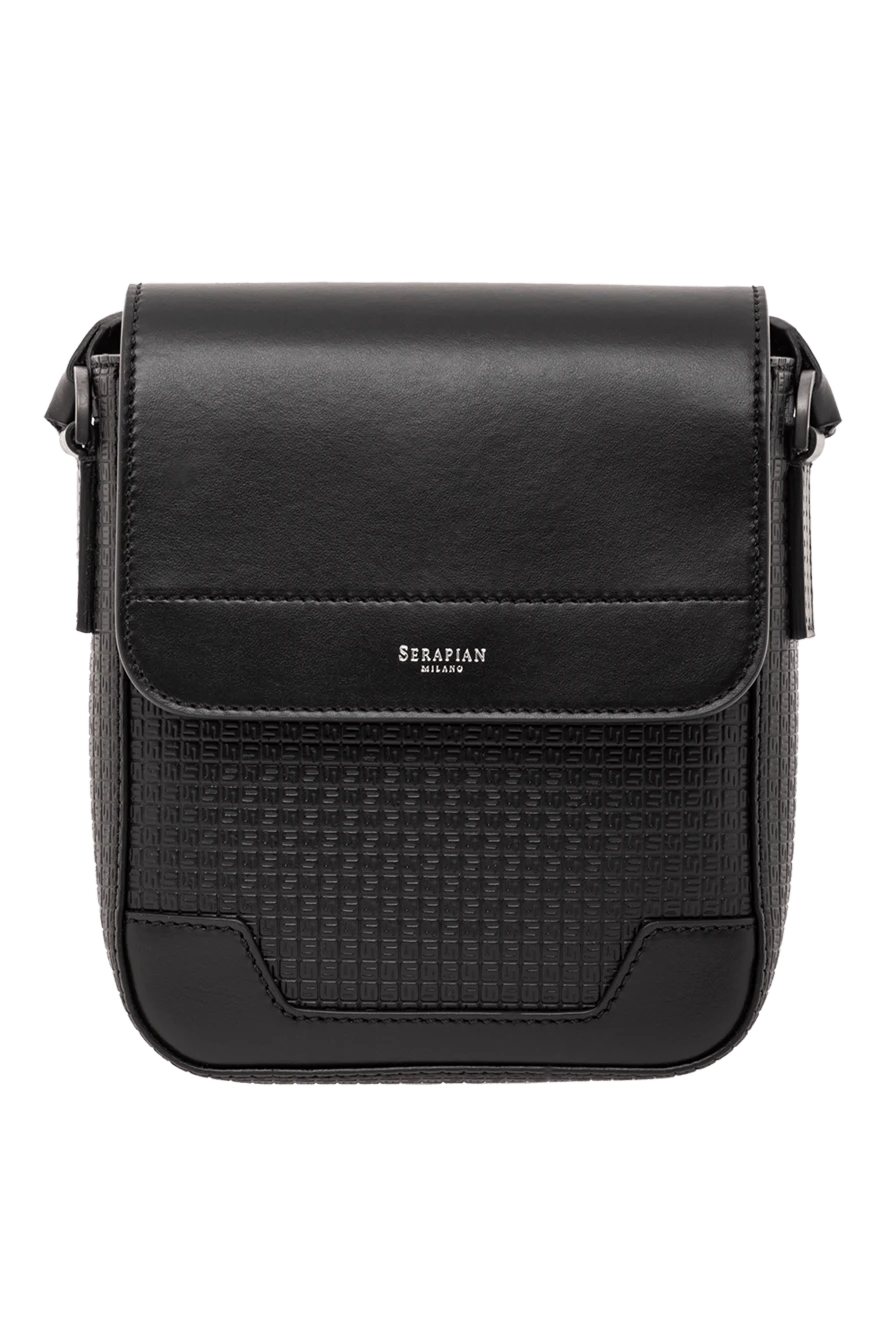 Serapian small messenger bag with flap made of stepan fabric in blue 190660 - photo 1