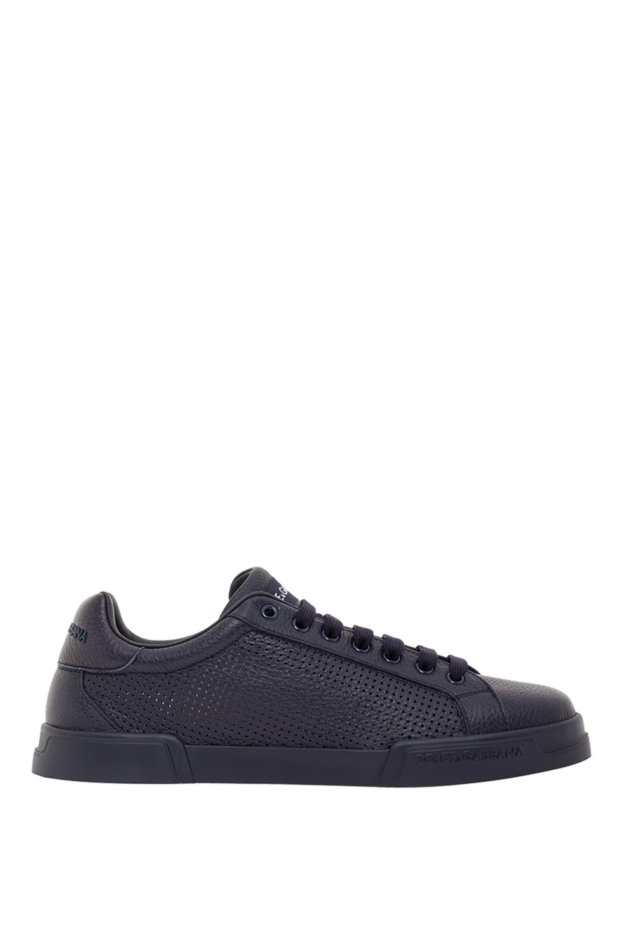 Dolce & Gabbana сникеры portofino light strobel из телячьей кожи синие мужские
190677 - фото 1