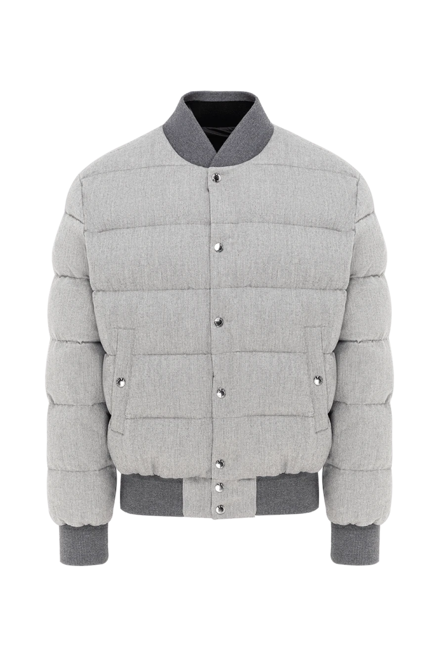 Dolce & Gabbana двусторонняя утепленная куртка из хлопка на подкладке мужская серая
190678 - фото 1