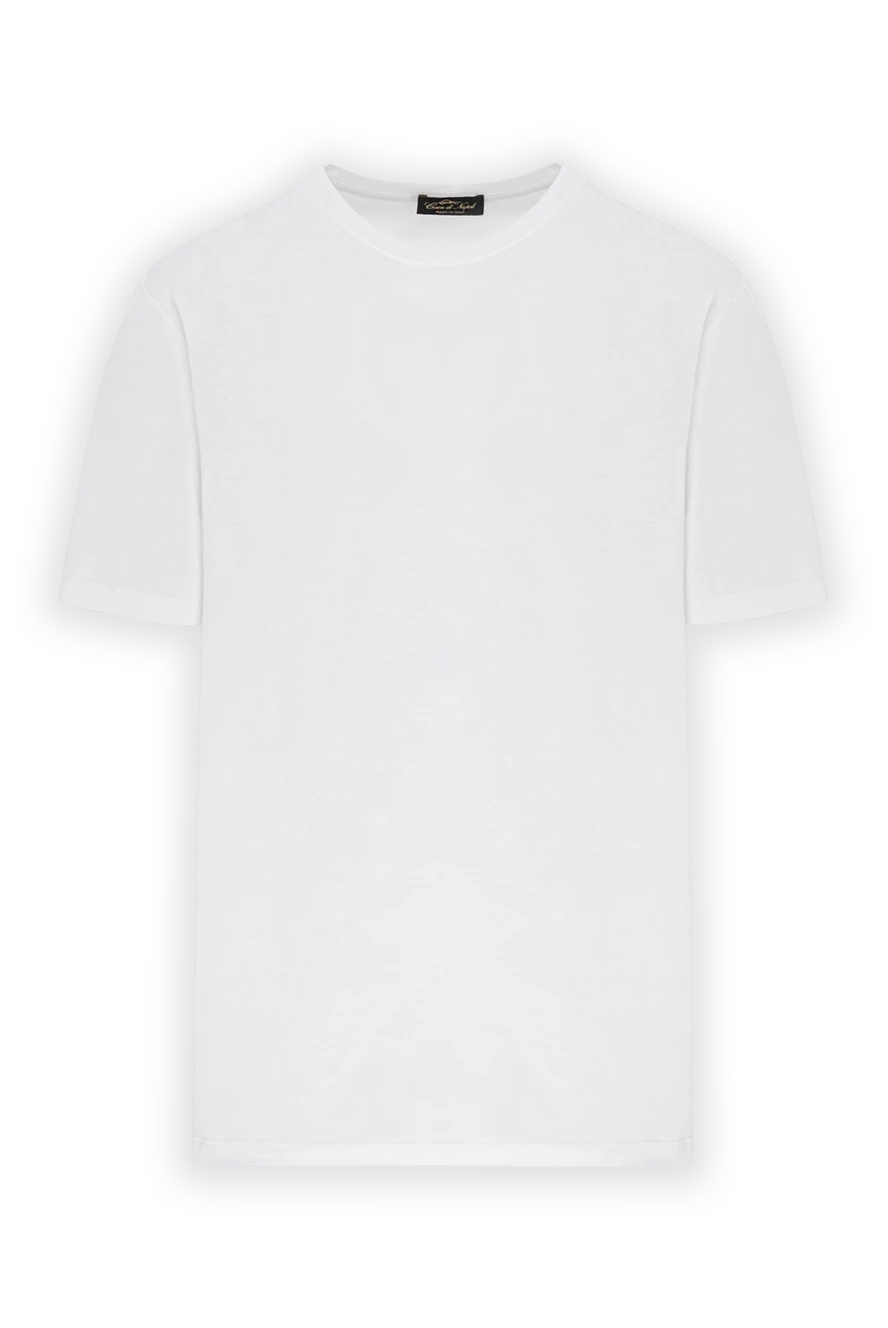 Cesare di Napoli basic white t-shirt with a round neck and short sleeves 190740 - photo 1