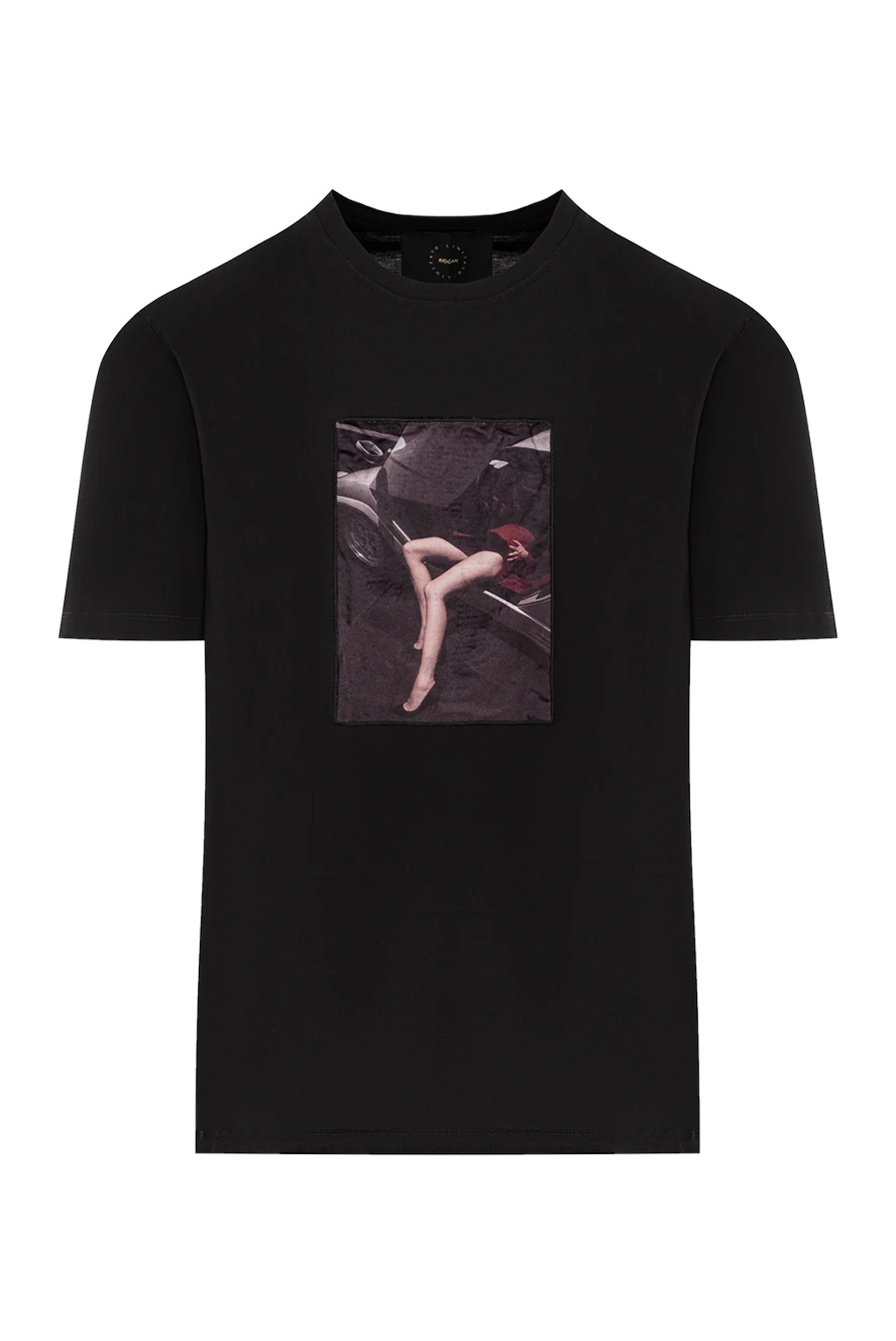 Limitato black cotton t-shirt with an art photo print 190832 - photo 1